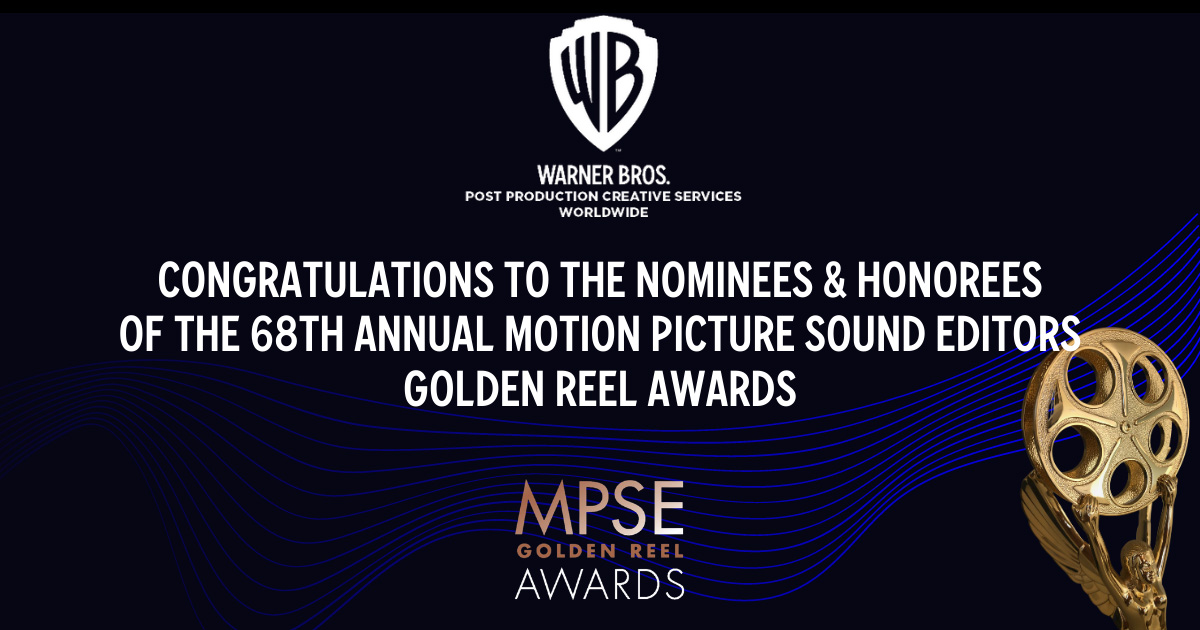 Congratulations to the Nominees of The 68th Annual MPSE Golden Reel Awards